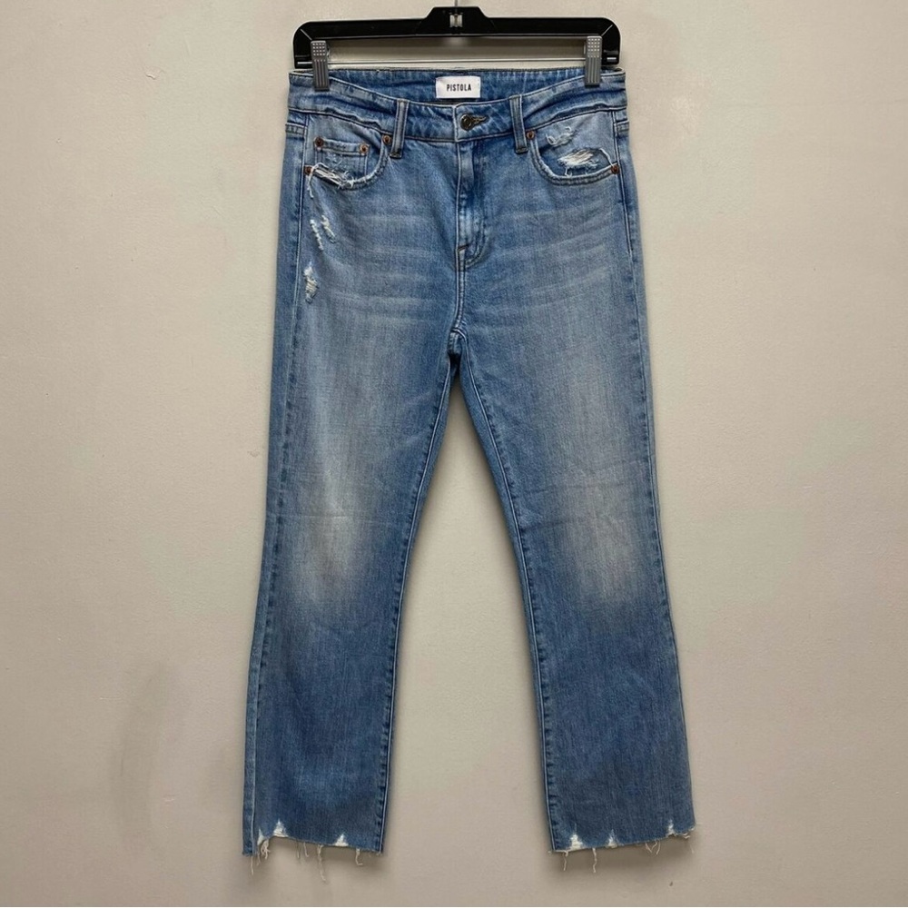PISTOLA HIGHRISE DISTRESSED HEM JEAN